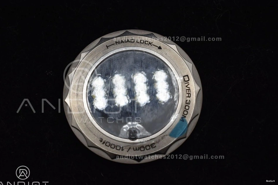 Seamaster Dial VSF 300M Rubber A8806 Black Best PVD Edition on Black Strap Diver 0314